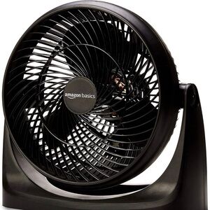 Amazon Basics Black Personal Air Circulator Fan - Compact Desk Fan